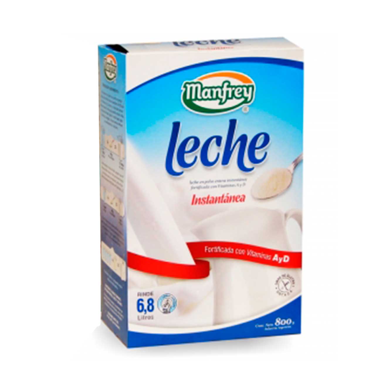 Leche Entera en Polvo Instantánea 800g MANFREY