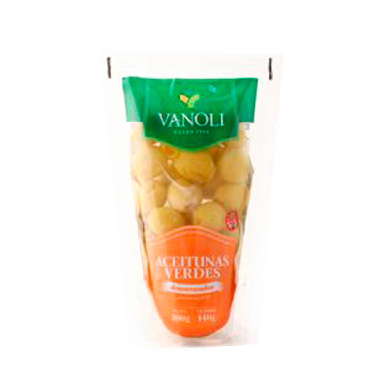 Aceitunas verdes descarozadas 140g VANOLI