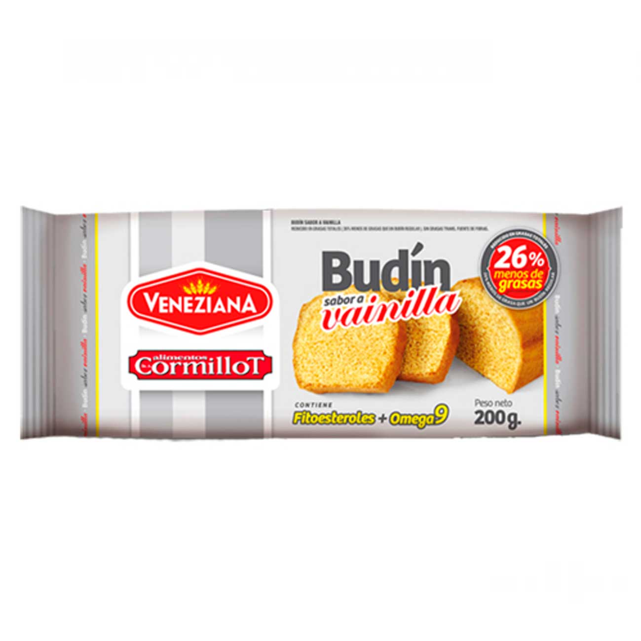 Budín light de vainilla Cormillot 200g VENEZIANA