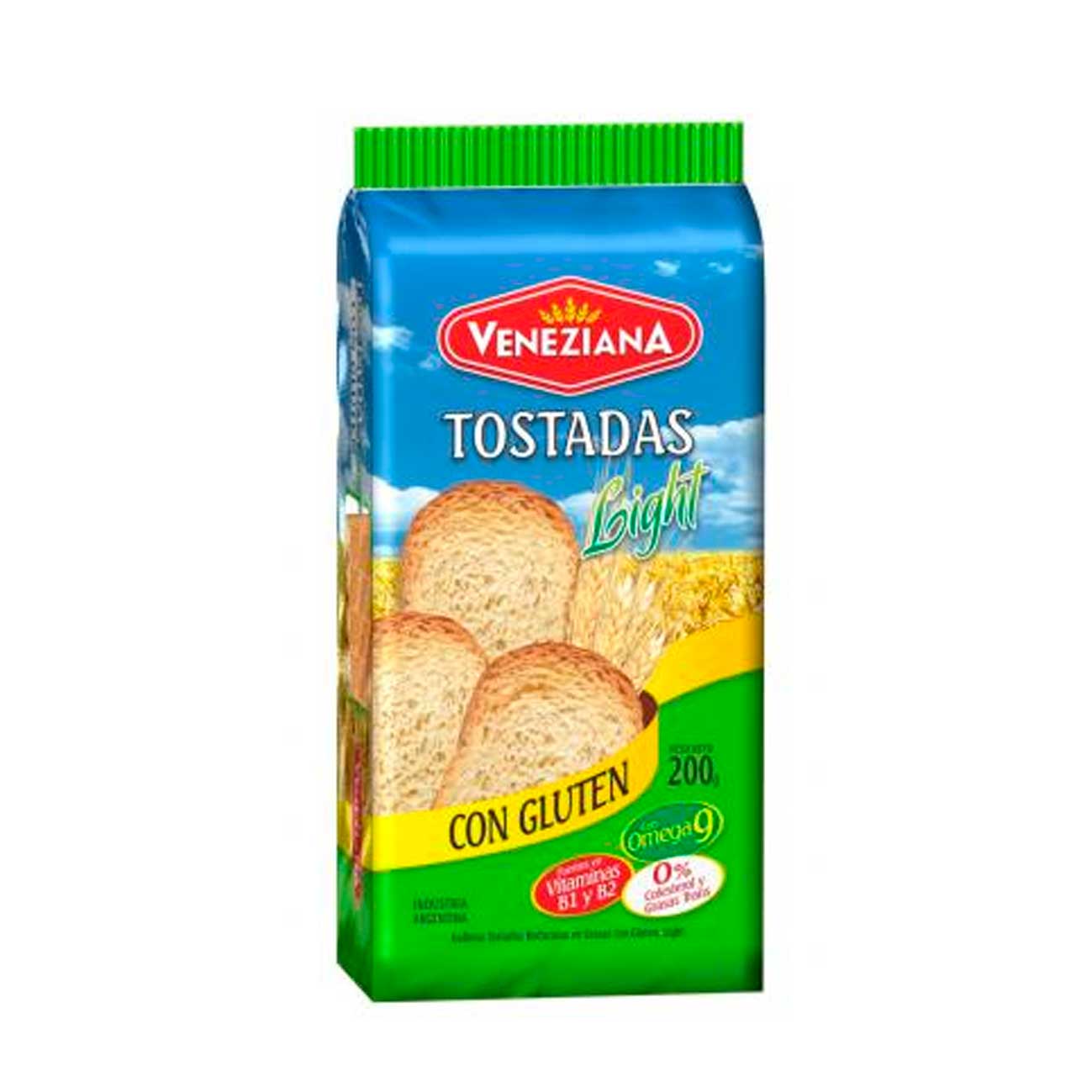 Tostadas con alto gluten light 200g VENEZIANA