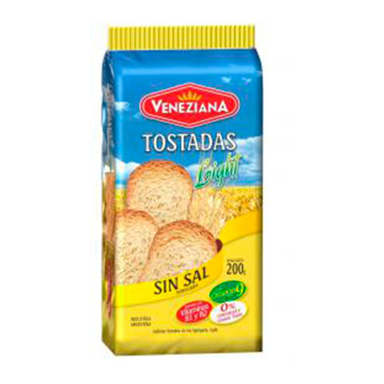 Tostadas de gluten sin sal light 200g VENEZIANA