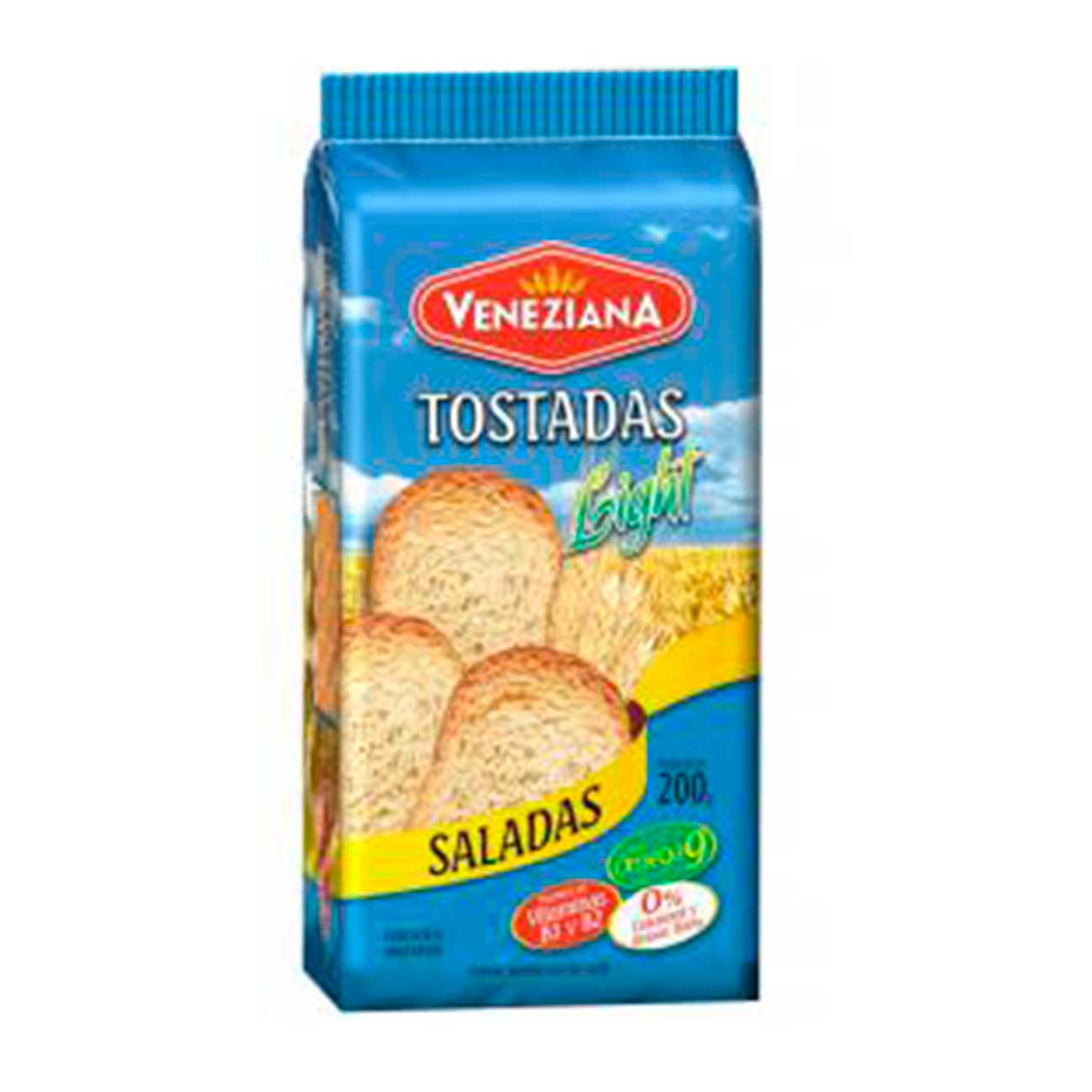 Tostadas de gluten con sal light 200g VENEZIANA