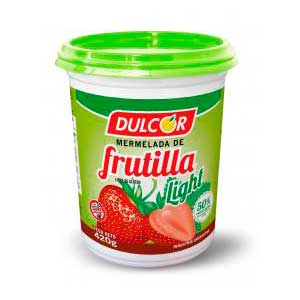 Mermelada de frutilla 420g Light Dulcor.