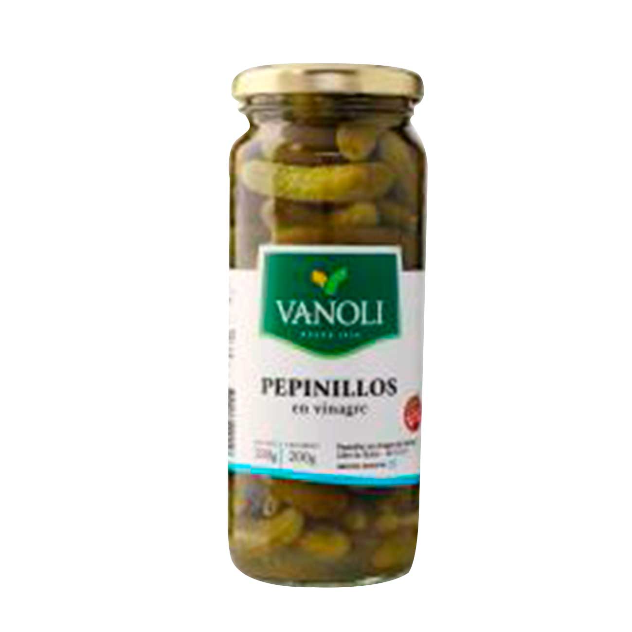 Pepinillos en vinagre 330g VANOLI