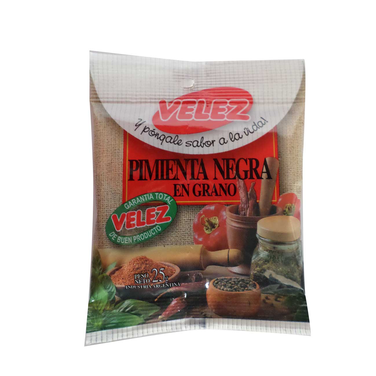 Pimienta negra en grano 25g VELEZ