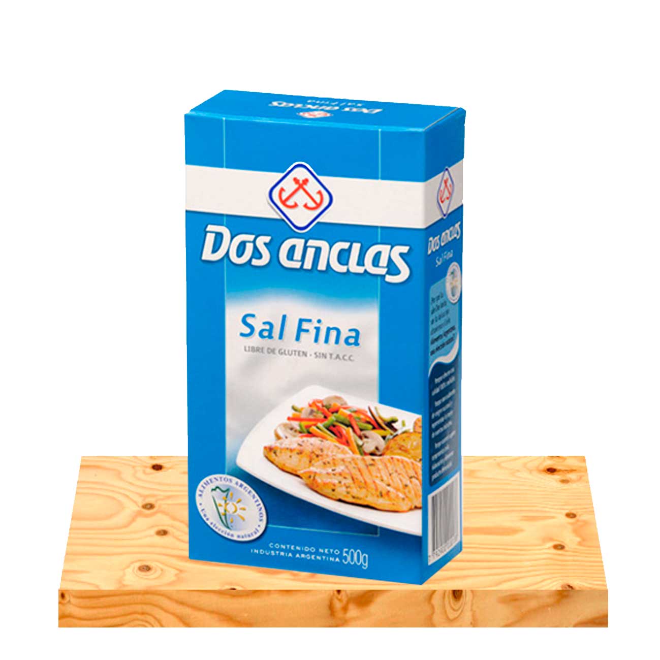 Sal fina estuche 500g DOS ANCLAS