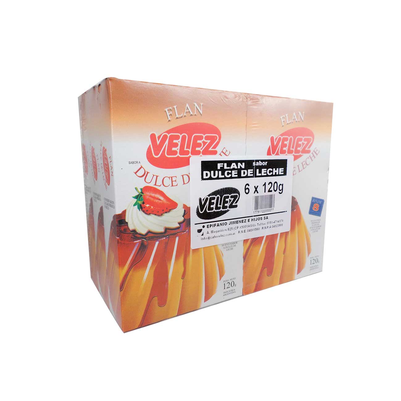 Flan dulce de leche 120g VELEZ