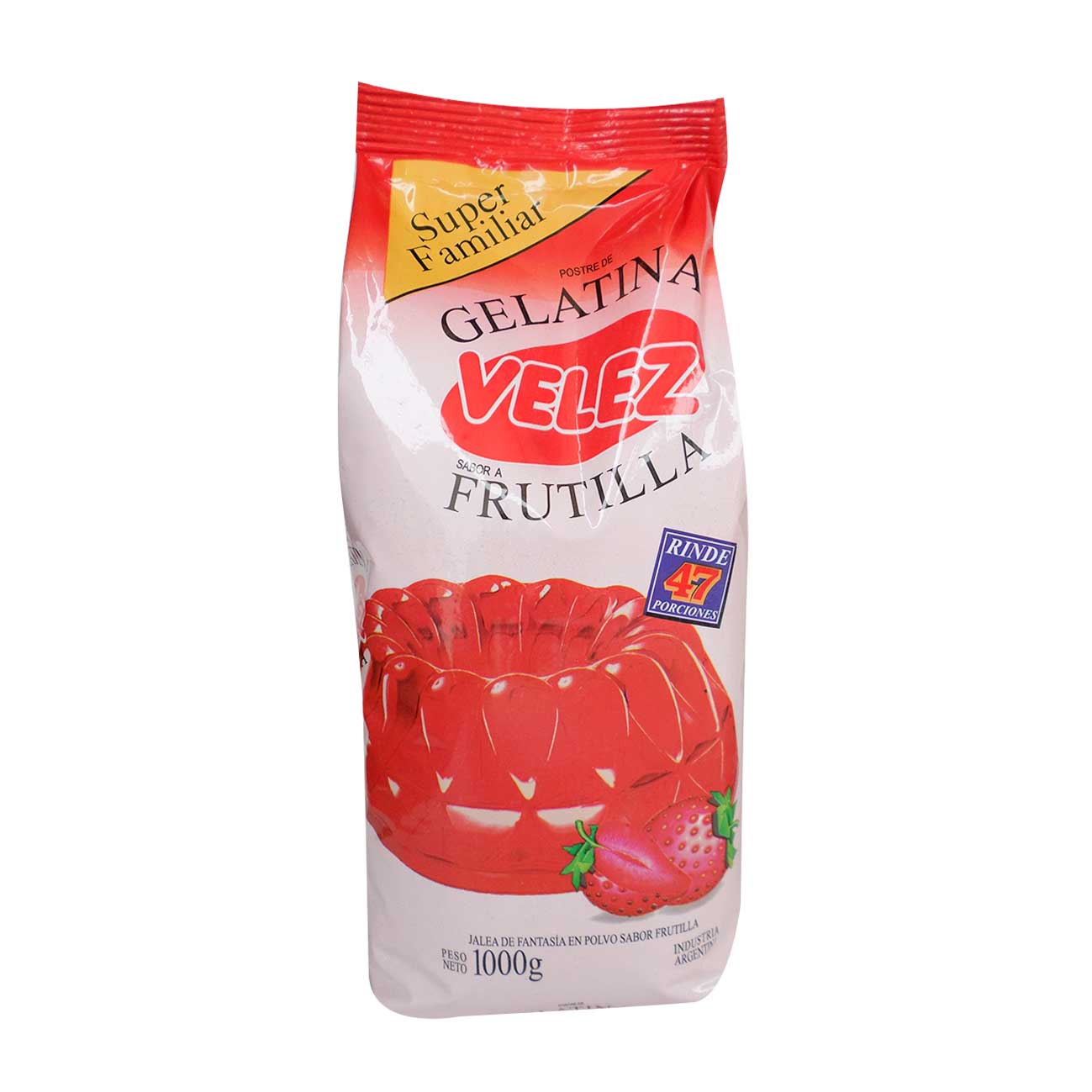 Gelatina frutilla 1k VELEZ