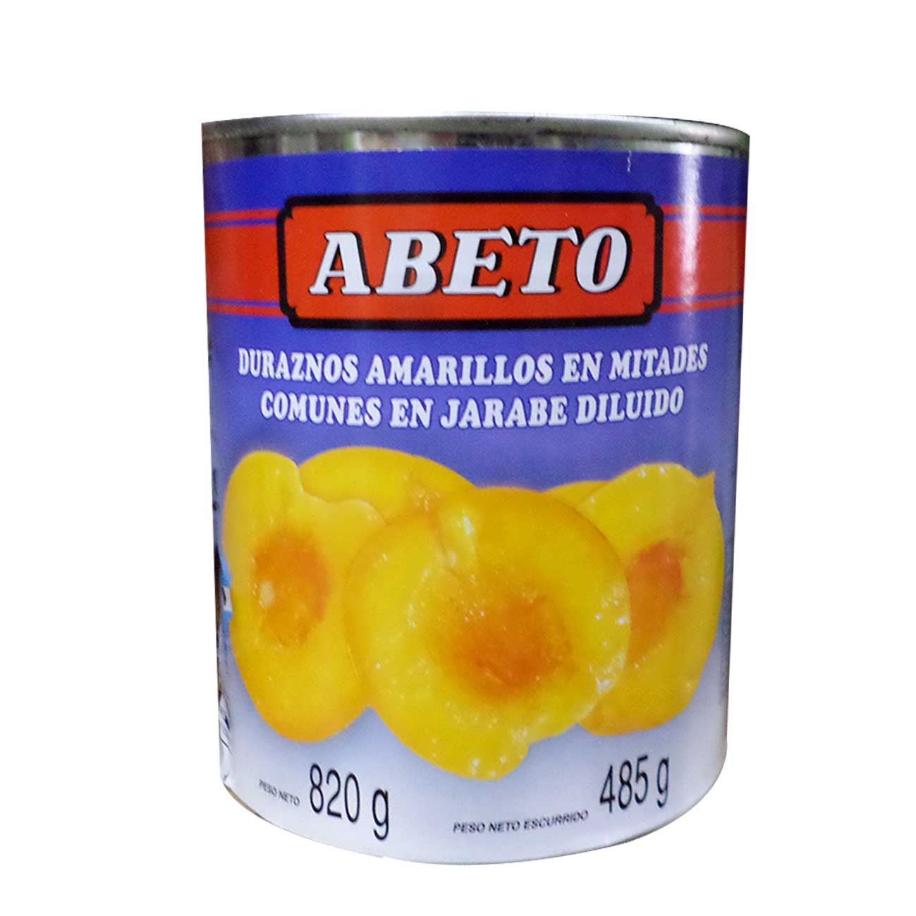 Duraznos en mitades en jarabes 800g ABETO