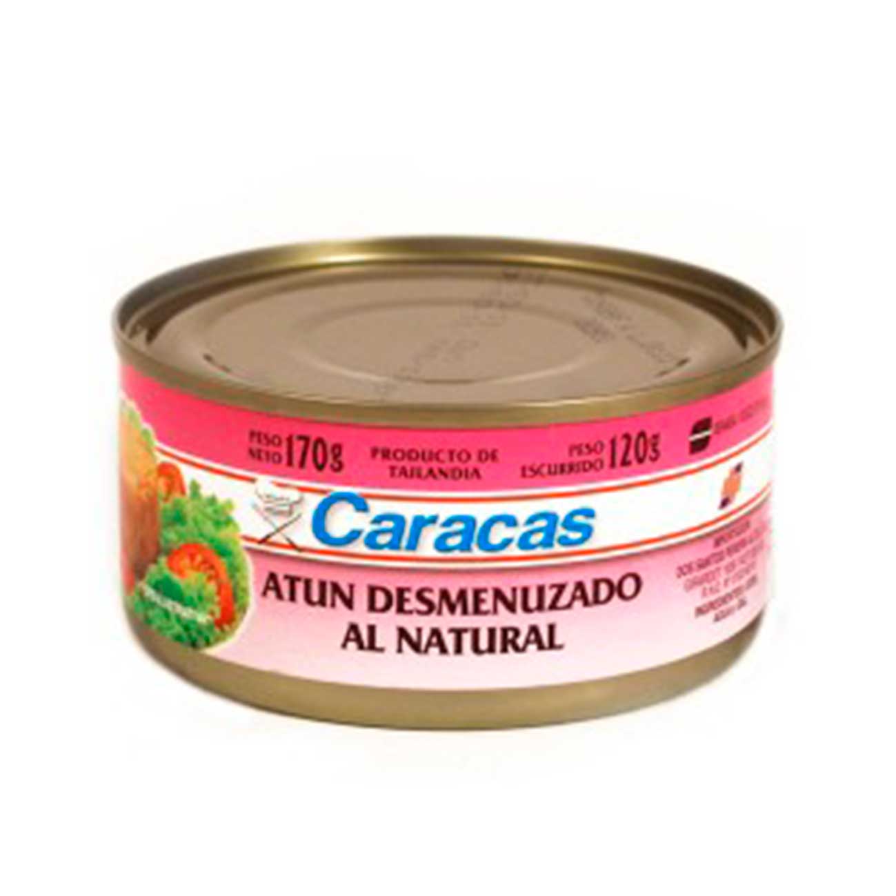 Atún al natural desmenuzado 170g CARACAS