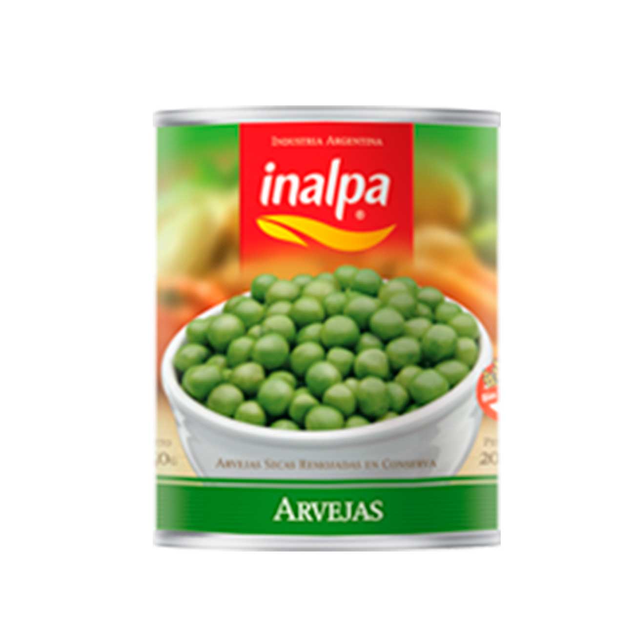 Arvejas enteras lata 840g INALPA