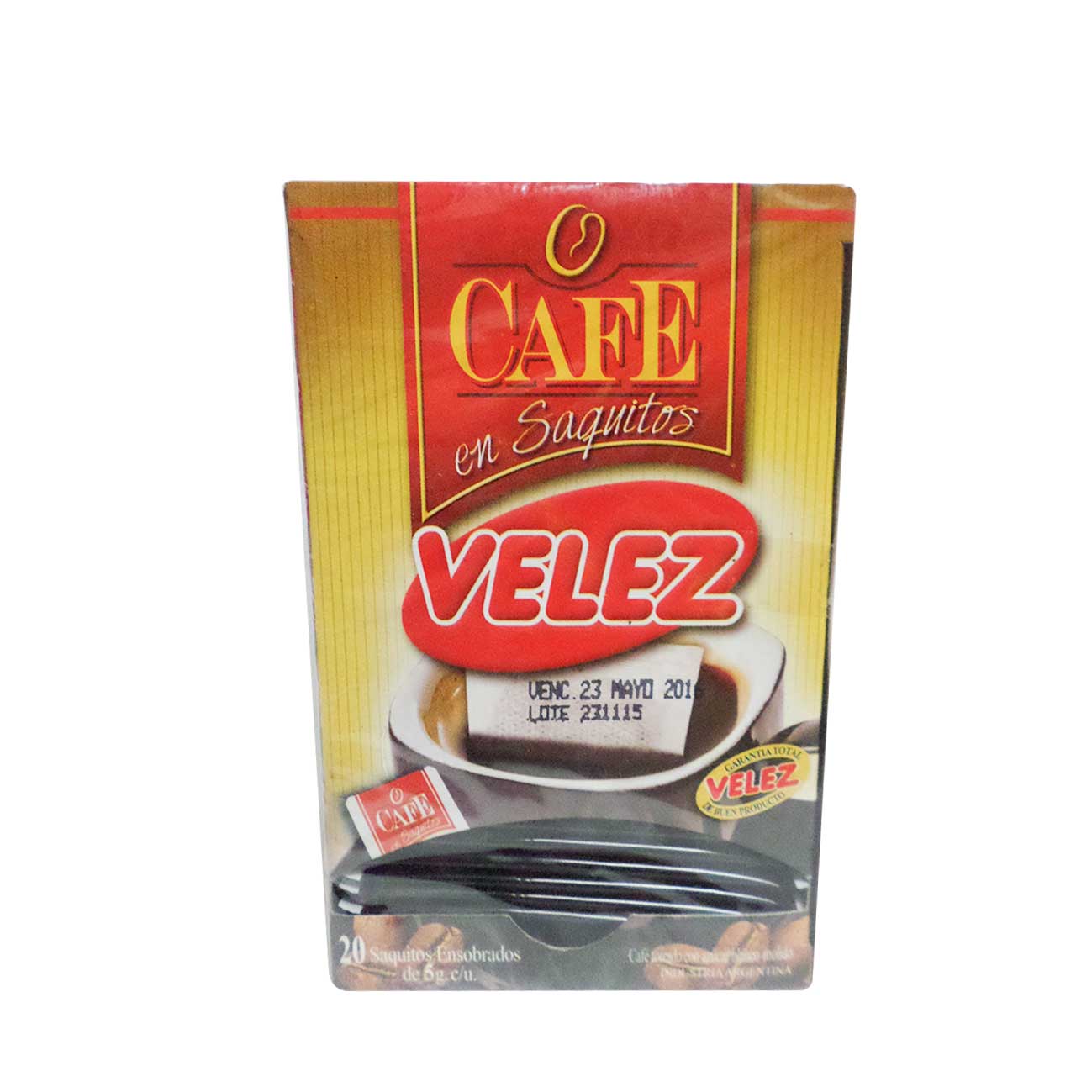 Café en saquitos sin sobre 10g VELEZ