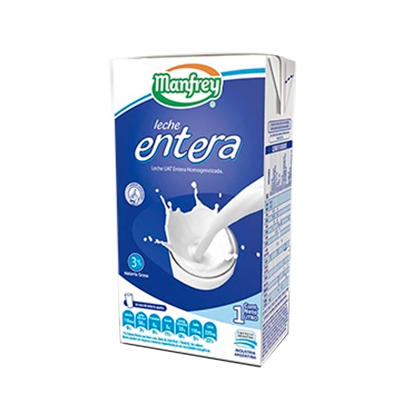 Leche larga vida entera 1l MANFREY