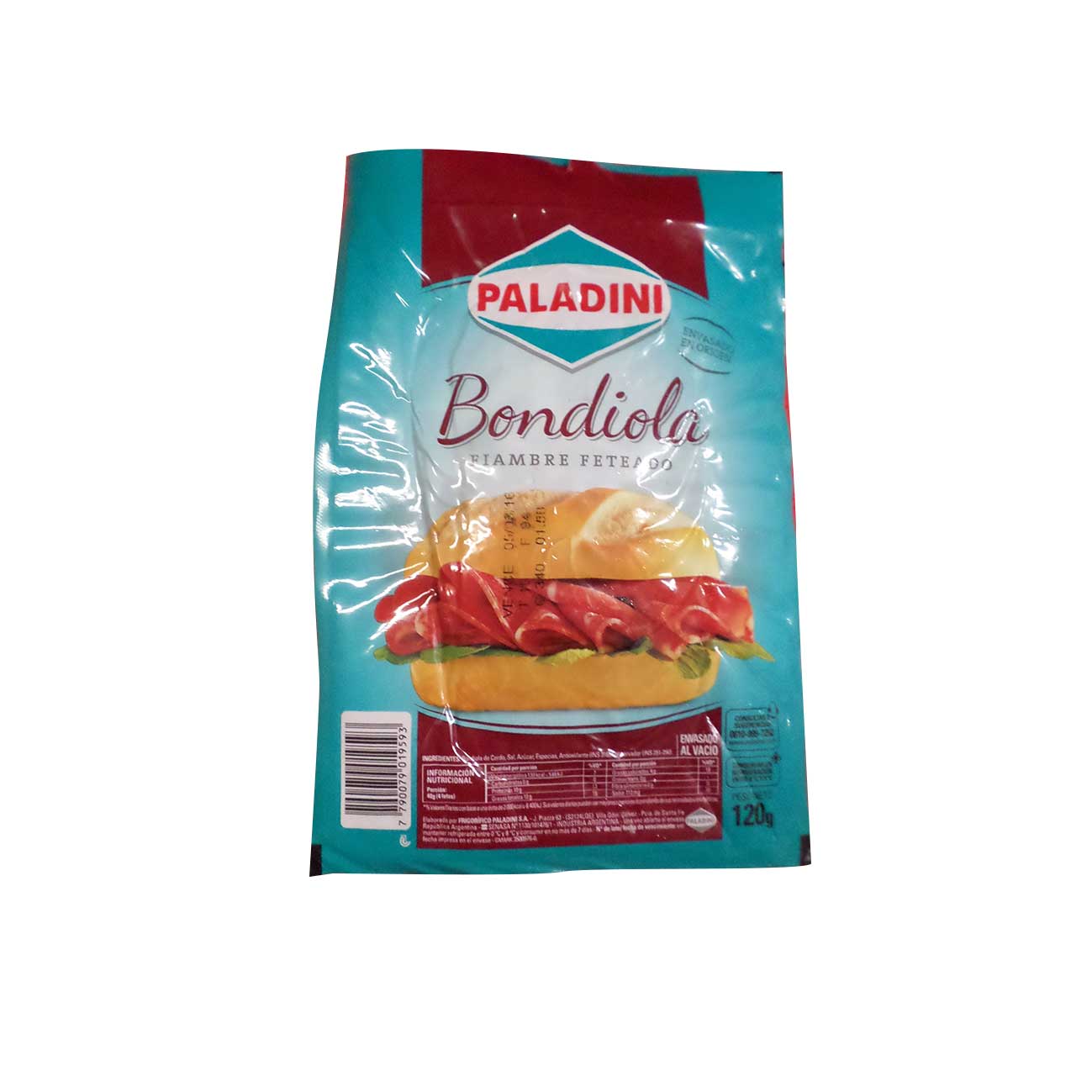 Bondiola feteada 125g PALADINI 