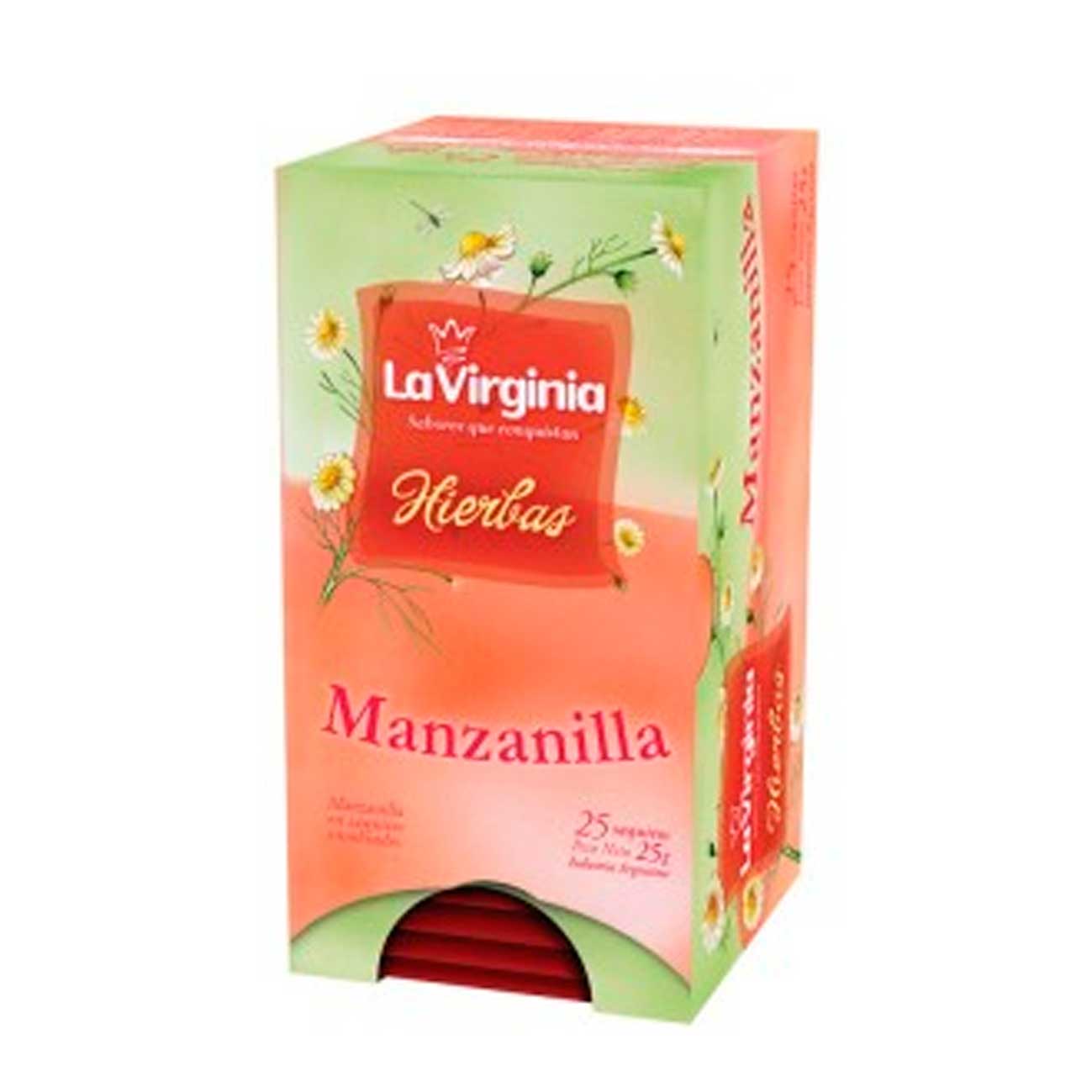 Té manzanilla saquitos 25u LA VIRGINIA